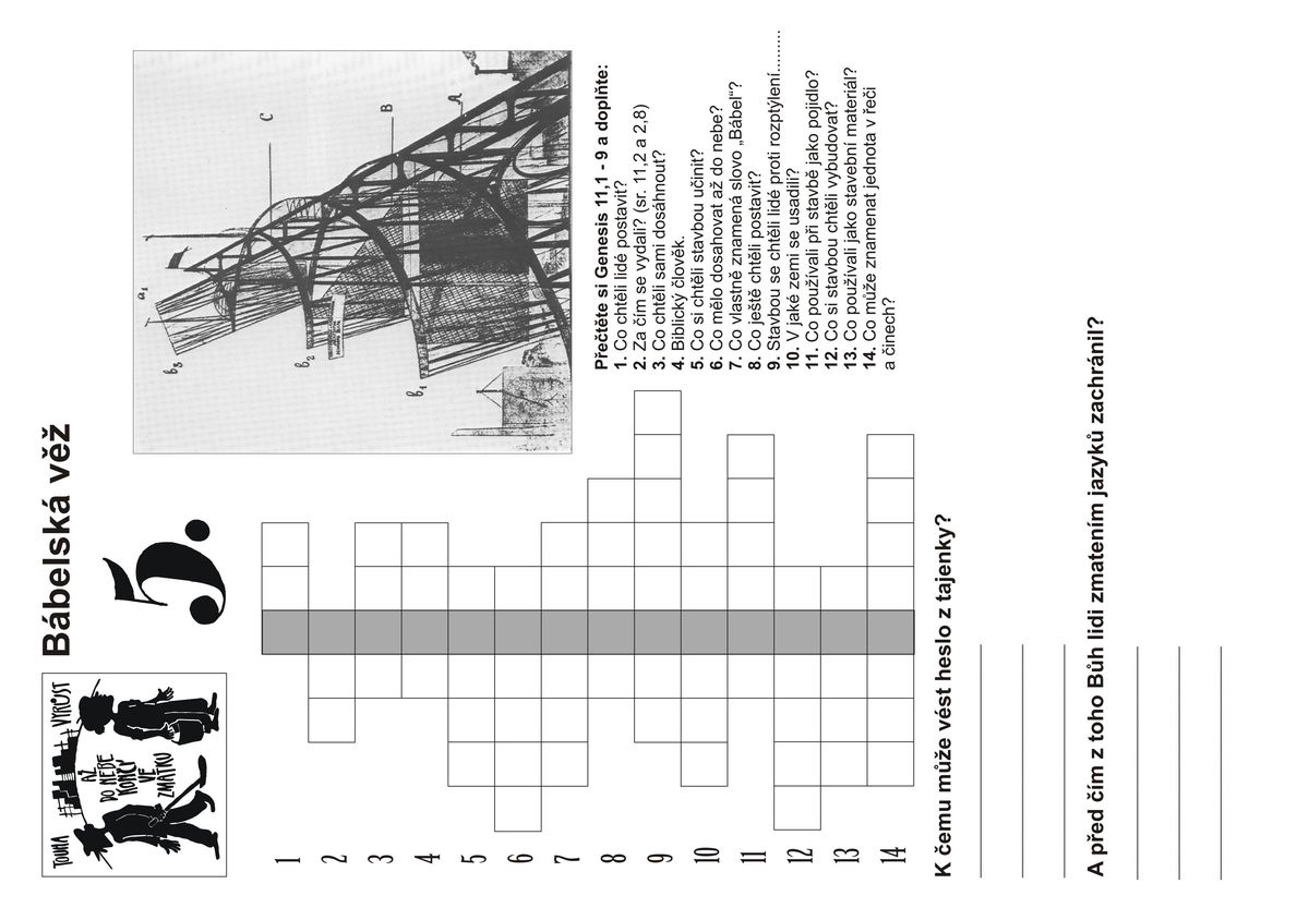 Pracovní list – Stavba bábelské věže - st