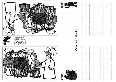 Pracovní list – Smíření Josefa s bratry - st