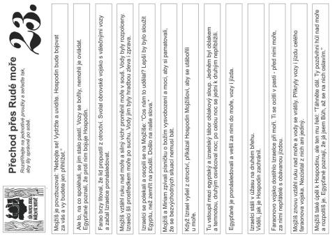 Pracovní list –  Přechod Rudého moře - st