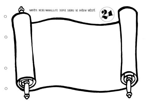 Pracovní list – Pavel píše dopisy