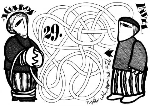 Pracovní list – Agabos rýsuje cestu