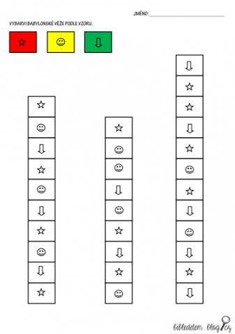 Pracovní list – BABYLONSKÁ VĚŽ logika