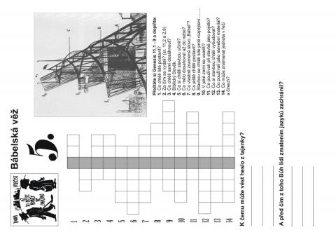 Pracovní list – Stavba bábelské věže - st