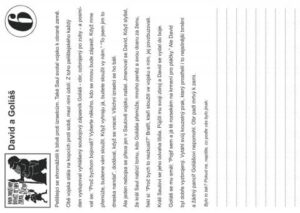 Pracovní list - 06 David a Goliáš - st