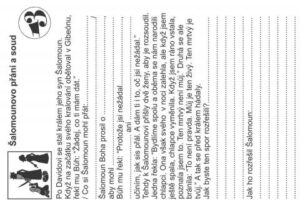 Pracovní list - 13 Šalomounova moudrost a sláva - st