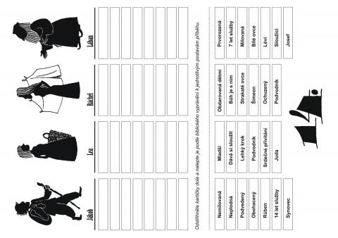 Pracovní list – Jákob na útěku - st