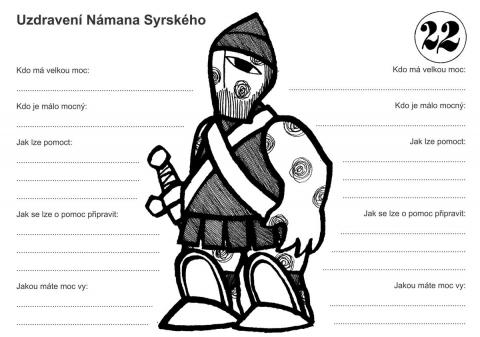 Pracovní list – 22 Uzdravení Námana syrského - st