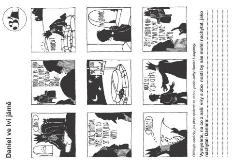 Pracovní list – 34 Daniel ve lví jámě - st
