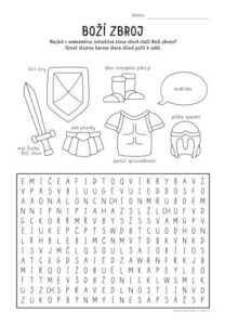 Pracovní list - Boží zbroj PL pro mladší školáky