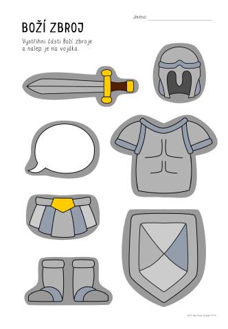 Pracovní list – Boží zbroj - postava