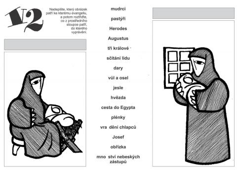 Pracovní list – V2 Klanění mudrců