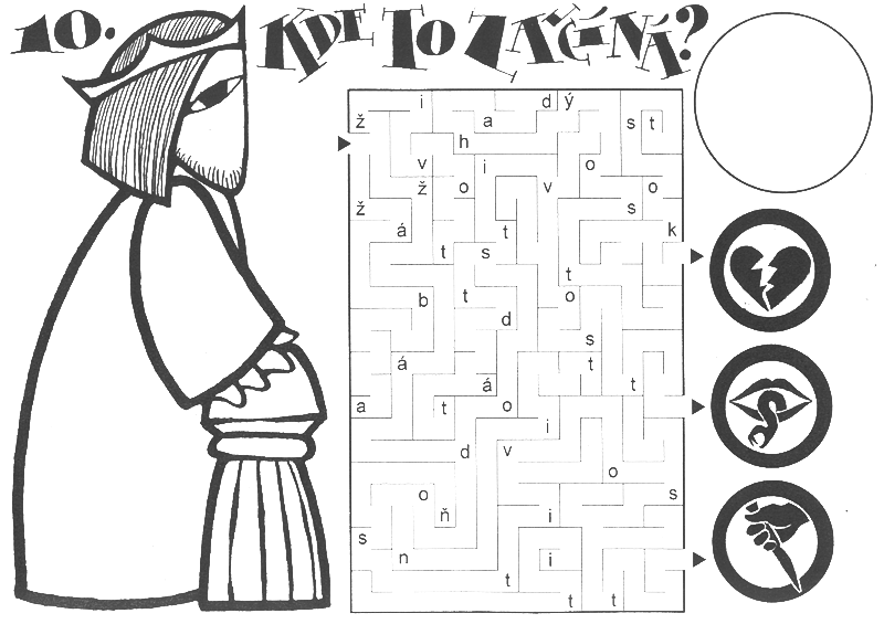 Pracovní list – 10. přikázání – David a Betsabé