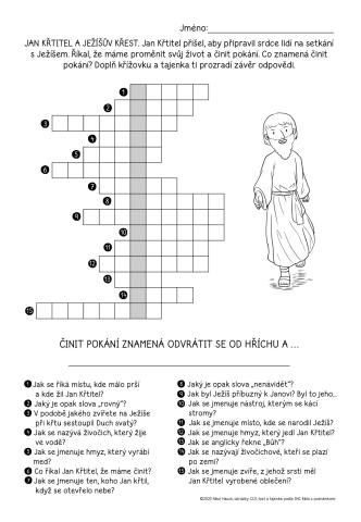 Pracovní list – Jan Křtitel